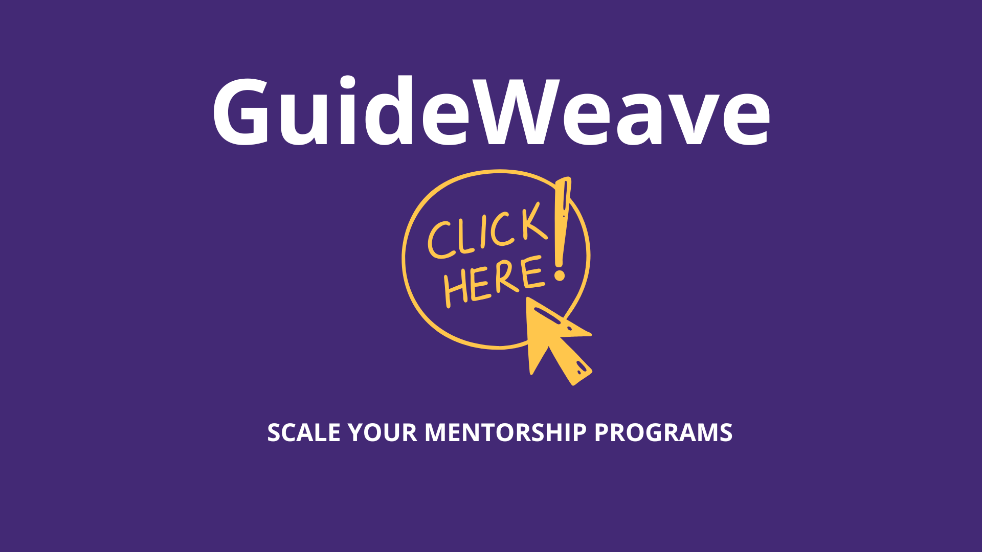 Guideweave - Scale mentorship programs