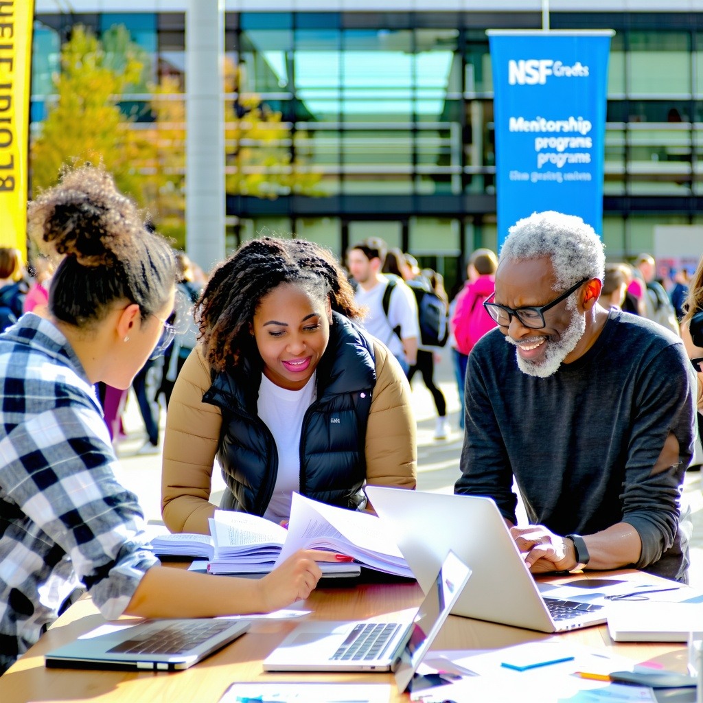 The image depicts a vibrant university campus bustling with activity In the foreground a diverse group of graduate students gathers around a table engaged in a discussion while reviewing documents and laptops They appear focused and motivated embodyi-1 The image depicts a vibrant university campus bustling with activity In the foreground a diverse group of graduate students gathers around a table engaged in a discussion while reviewing documents and laptops They appear focused and motivated embodyi-1